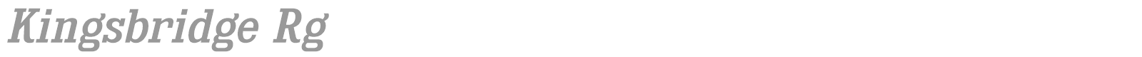 Kingsbridge font preview